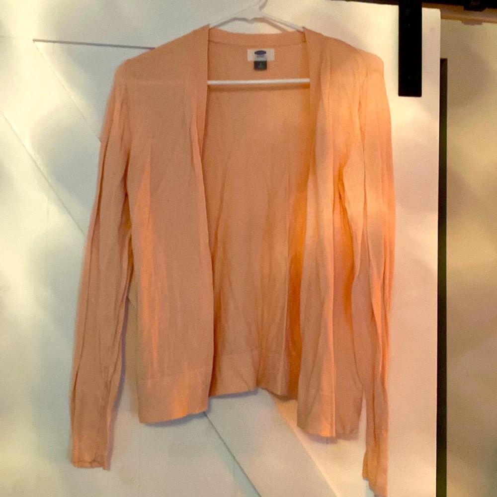 Peach color cardigan - like new